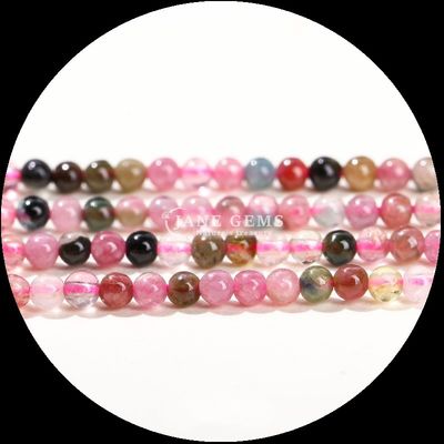 Natural de varios colores redondo de piedra preciosa cuentas africanas de color verde turquesa punto para pulseras collares pendientes joyería bricolaje