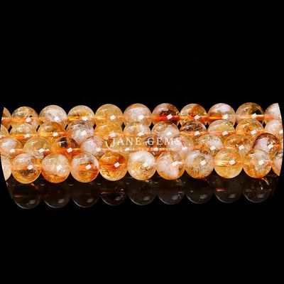 Cañones redondos de piedra preciosa cuarzo de fuego cuerdas de cuarzo humeante en colores variados para artesanía de joyas DIY