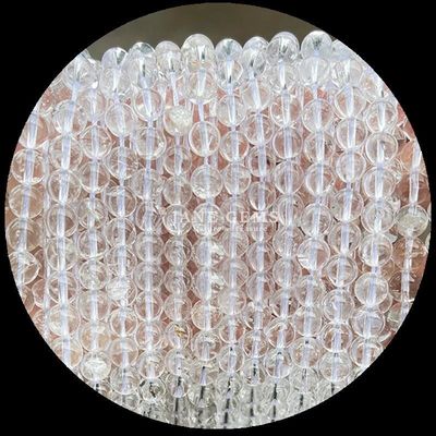 Forma redonda natural Perlas de piedra preciosa Quarzo claro Citrino Ametista hebras sueltas para joyería DIY