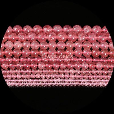 Forma redonda natural Perlas de piedra preciosa Quarzo claro Citrino Ametista hebras sueltas para joyería DIY