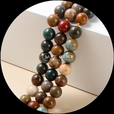Ágata multicolor AlaShan Ágata de cerezo Perfecto para su negocio de joyería Perlas de piedra preciosa natural