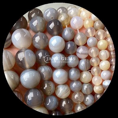 Forma redonda 8 mm Perlas de piedra preciosa natural Varias perlas de ágata Cornalina amarilla rayada Ágata de perlas sueltas para joyería DIY