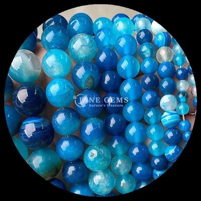 Perlas de ágata a rayas Perlas de piedra preciosa 8 mm para joyería Hacer artesanía DIY