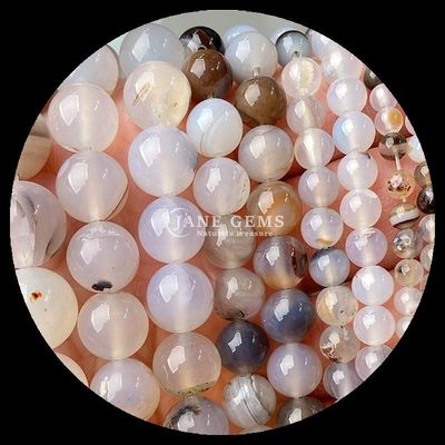 Perlas de ágata a rayas Perlas de piedra preciosa 8 mm para joyería Hacer artesanía DIY