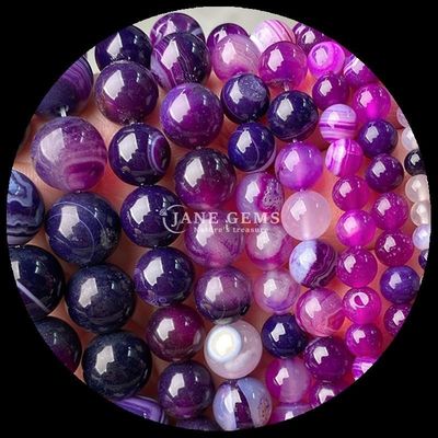 8 mm de piedra natural polida y redonda cuentas de piedra preciosa hilos para joyería hacer pulseras bricolaje collares en varios colores