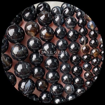 8 mm de piedra natural polida y redonda cuentas de piedra preciosa hilos para joyería hacer pulseras bricolaje collares en varios colores