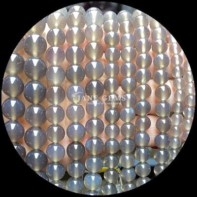 8 mm de piedra natural polida y redonda cuentas de piedra preciosa hilos para joyería hacer pulseras bricolaje collares en varios colores