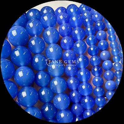 8 mm de piedra natural polida y redonda cuentas de piedra preciosa hilos para joyería hacer pulseras bricolaje collares en varios colores