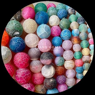 Multicolor de ágata cuentas de 8 mm tamaño de cuentas de piedra natural de corte redondo arco iris climatizado ágata hebras sueltas para regalo de bricolaje