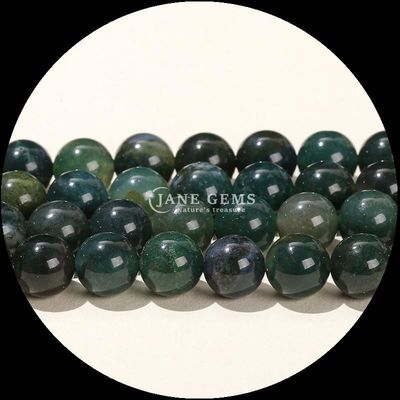 Perlas de ágata de forma redonda de piedra preciosa multicolor para aretes de joyería DIY