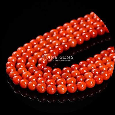 Perlas de ágata multicolores personalizadas en forma redonda de 8 mm para la fabricación de joyas
