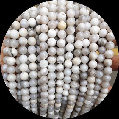 Perlas de ágata multicolores personalizadas en forma redonda de 8 mm para la fabricación de joyas