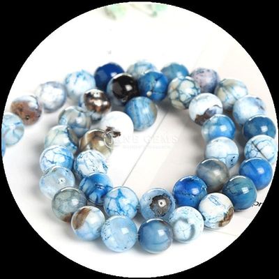 Multicolores de piedras preciosas de cuentas de fuego ágata hilos de cuentas sueltas para la fabricación de joyas DIY