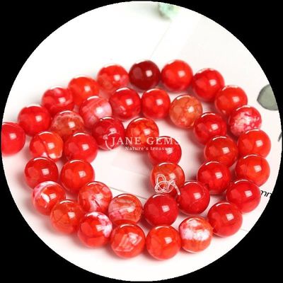 Multicolores de piedras preciosas de cuentas de fuego ágata hilos de cuentas sueltas para la fabricación de joyas DIY