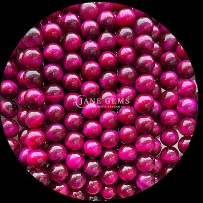 Perlas de corte redondo de 8 mm pulidas en colores variados para proyectos de perlas