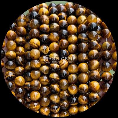 Perlas de corte redondo de 8 mm pulidas en colores variados para proyectos de perlas