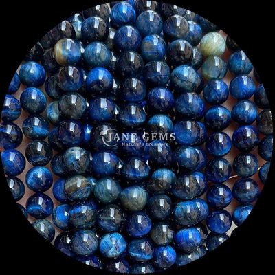 Perlas de corte redondo de 8 mm pulidas en colores variados para proyectos de perlas