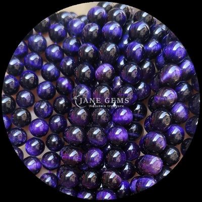 Perlas de corte redondo de 8 mm pulidas en colores variados para proyectos de perlas