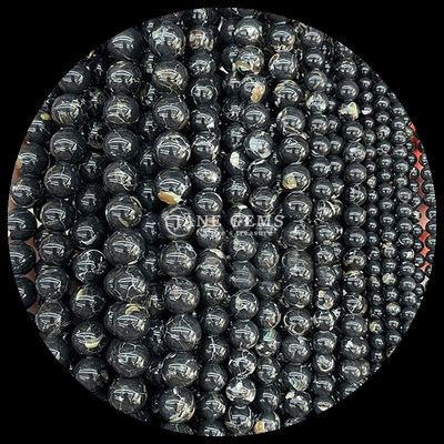 Perlas sueltas de turquesa pulida para collares y joyas de bricolaje