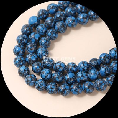 Perlas de piedras preciosas naturales en varios colores, joyería DIY Perlas de turquesa