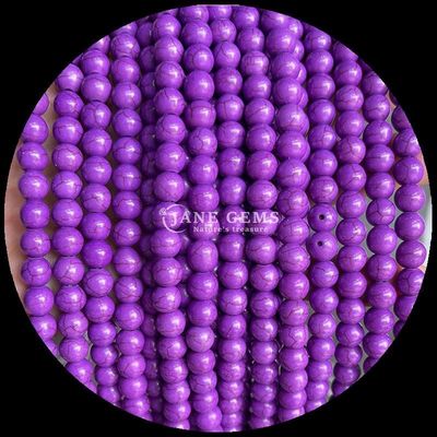 8 mm de gemas pulidas, cuentas para joyería, artículos para la fabricación de joyas de varios colores, filamentos de cuentas sueltas de color turquesa.