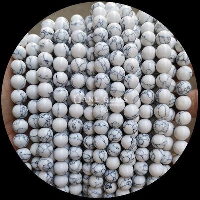 8 mm de gemas pulidas, cuentas para joyería, artículos para la fabricación de joyas de varios colores, filamentos de cuentas sueltas de color turquesa.