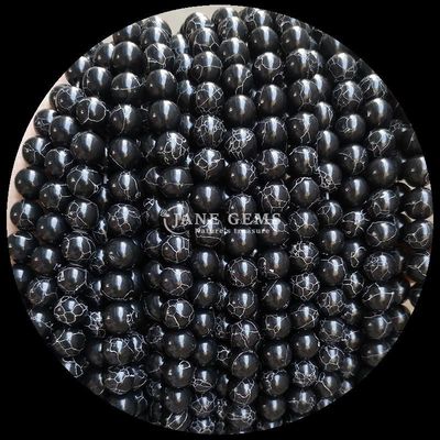 DIY Joyería Haciendo cortes redondos de joyas de piedra turquesa en 8 mm de tamaño y colores diversos