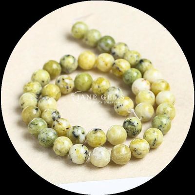 Piedra preciosa de corte redondo multicolor Varios tipos Howlite Perlas de turquesa africana para joyería DIY