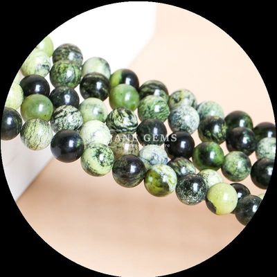 Piedra preciosa de corte redondo multicolor Varios tipos Howlite Perlas de turquesa africana para joyería DIY