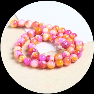 Perlas de gemas de corte redondo adecuado para pulseras de varios colores de jade perlas para añadir un toque de elegancia a su estilo