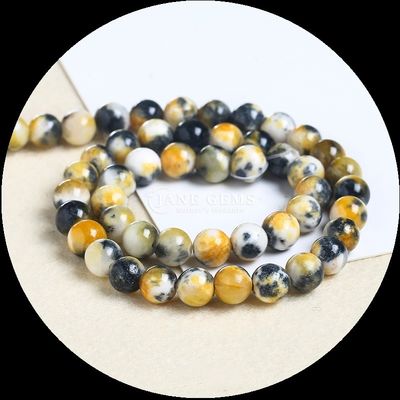 Brazaletes de piedras preciosas naturales de diversos colores Jade hilos de perlas sueltas para elevar su estilo con elegancia natural