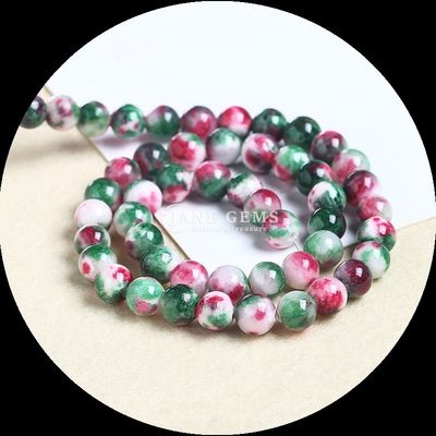 Brazaletes de piedras preciosas naturales de diversos colores Jade hilos de perlas sueltas para elevar su estilo con elegancia natural