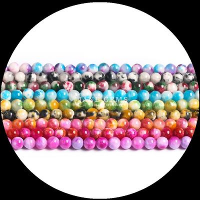 Brazaletes de piedras preciosas naturales de diversos colores Jade hilos de perlas sueltas para elevar su estilo con elegancia natural
