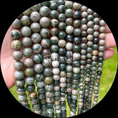 Forma redonda Perlas de gemas Varios colores Modelo de madera hebras de perlas sueltas perfectas para joyería