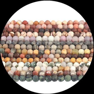 Origen Perlas de piedras preciosas naturales 8mm hebras redondas para proyectos de joyería DIY