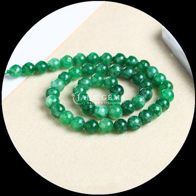 Piedra de corte redondo Varios colores Calcedonia Filamentos de perlas sueltas Perfecto para creaciones de joyería DIY