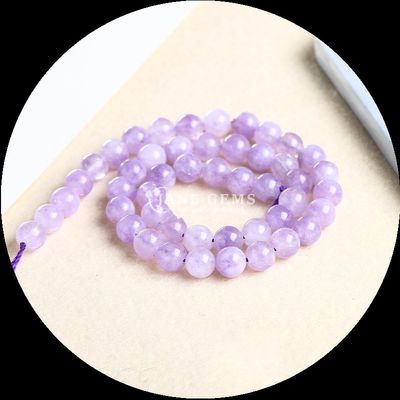 Perlas de forma redonda pulidas Perlas de varios colores Varios hilos de perlas sueltas de calcedonia para la fabricación de joyas Suministros