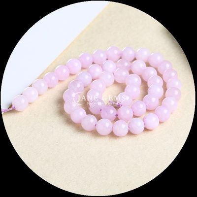 Perlas de forma redonda pulidas Perlas de varios colores Varios hilos de perlas sueltas de calcedonia para la fabricación de joyas Suministros