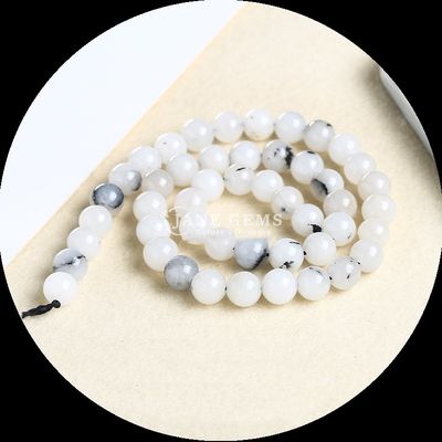 Perlas de piedras preciosas naturales en varios colores redondos de calcedonia hilos de perlas sueltas perfectos para los diseñadores de joyas
