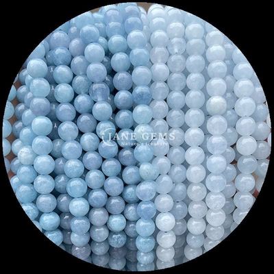 Perlas de piedras preciosas naturales en varios colores redondos de calcedonia hilos de perlas sueltas perfectos para los diseñadores de joyas