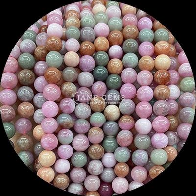 Perlas de piedras preciosas naturales en varios colores redondos de calcedonia hilos de perlas sueltas perfectos para los diseñadores de joyas