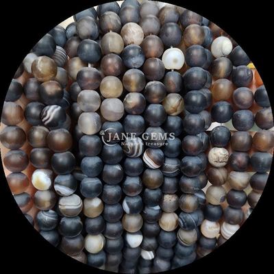 8 mm de piedras preciosas naturales cuentas de gemas cuentas de gemas varias bandas de ágata helada hilos de cuentas sueltas para accesorios de cuentas hechos a mano