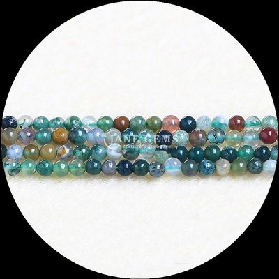 Colores variados Perlas de piedras preciosas cortadas redondas pequeñas de turmalina Cristal de perlas sueltas