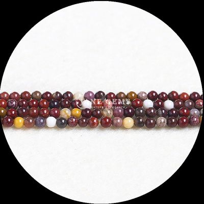 Cristal natural de curación de piedras preciosas 8 mm Red Jasper Red Red Cut Granate Strands