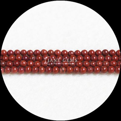 Cristal natural de curación de piedras preciosas 8 mm Red Jasper Red Red Cut Granate Strands
