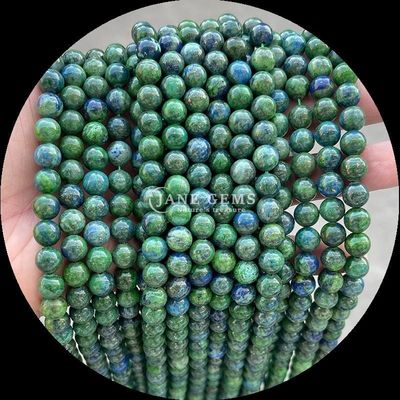 Perlas de forma redonda Perlas de forma redonda Perfecto para pulseras Varios tipos de piedra Sangre de dragón Ágata india Ronda suelta Perlas de piedra preciosa hebras