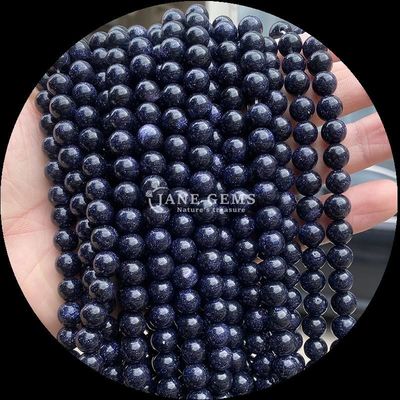 Piedra preciosa redonda con técnica pulida Rojo jaspe Azul Arenisca Cristal Piedra curativa Rondas sueltas de cuentas de cuentas Exquisitas y duraderas Joyas