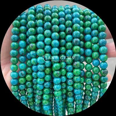 Gemas de corte redondo Perlas de oro piedra arenisca musgo ágata turmalina diversos cristales curativos hebras sueltas de perlas La última joyería de bricolaje