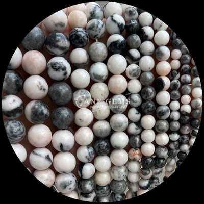 Piedras preciosas cortadas gemas redondas cuentas de diamante cebra jaspe mahagonía obsidiana varios tipos cristal piedra curativa hebras de cuentas sueltas para accesorios hechos a mano
