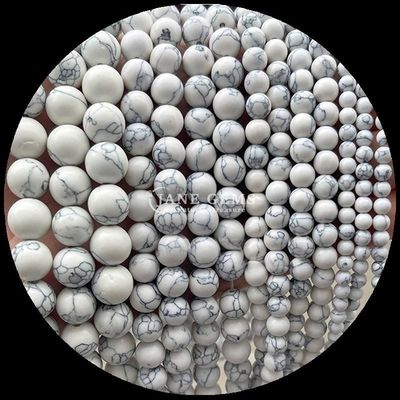 Piedra preciosa de forma redonda Howlita Rohdonita Piedra cristalina Varios tipos de piedras curativas para joyería DIY